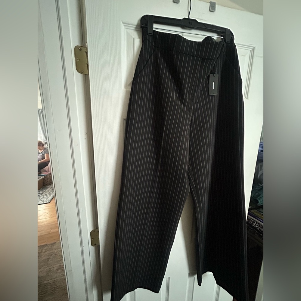 Express Black Pinstripe Women's Trousers